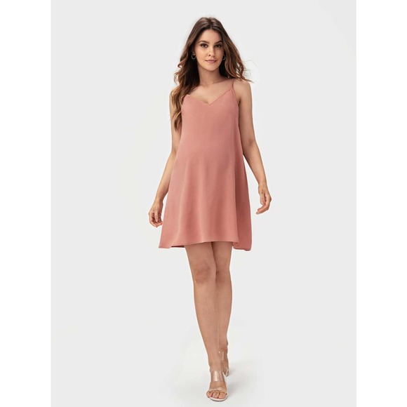 Maternity Solid Cami Dress - Picture 10 of 11